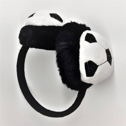 kakajicreation WINTER FOOTBALL EARMUFF for KIDS and ADULT WHITE COLOR Ear Muff