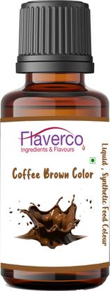 flaverco Coffee Brown liquid synthetic food colour for baking, sweets, Ice cream & more Brown