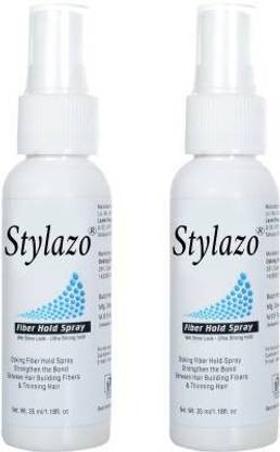 Stylazo Hair Building Fiber Hold Spray 35ml, for all hair fibers & hair styling , Pack Of 2 (70 ml) Hair Spray