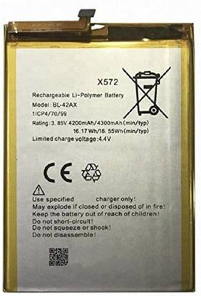 APTIVOS Mobile Battery For  Infinix Note 4 X572 (BL-42AX) 4300 mAh