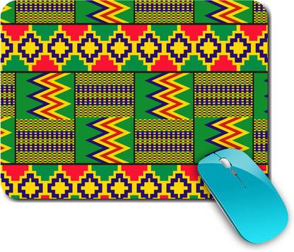whats your kick Tribal | Pattern | Zig Zag | Colorful |Creative | Printed Mouse Pad/Designer Waterproof Coating Gaming Mouse Pad For Computer/Laptop (Multi2) Non Slip Base Mousepad