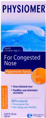 PHYSIOMER HYPERTONIC NASAL SPREY Manual Nasal Aspirator