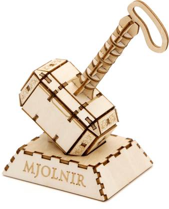 Planet Superheroes Thor Puzzle - Mjolnir 3D Wood Model