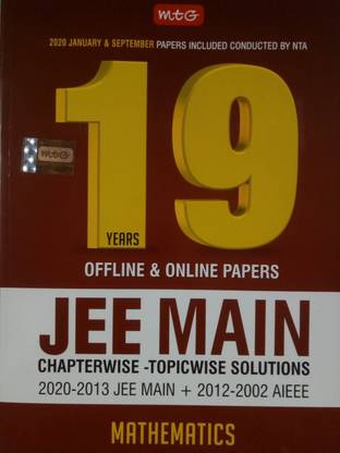 MTG JEE Main Mathematics Chapterwise-Topicwise Solved Papers