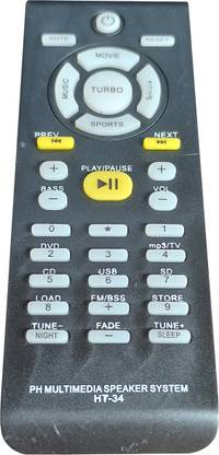 Axelleindia Compatible DSP-2800 Home Theater Remote With 2AAA Battery For Philips Remote Controller