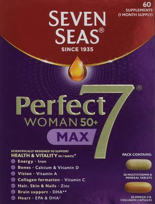 SEVEN SEAS Perfect 7 Woman 50+ Max 60 Supplements (1 Month)