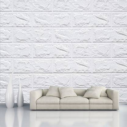 HD PRINT HOUSE Decorative White Wallpaper
