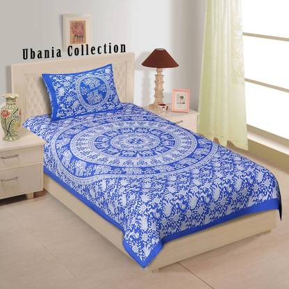 Ubania Collection Cotton Single Flat 140 TC Animal Bedsheet