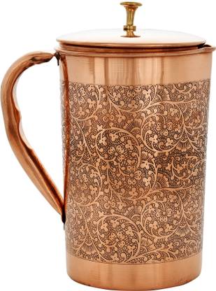 Pure Copper Water Pitcher Jug 1500 ml For Ayurveda Yoga Health Benefits 100% NEW Pure Copper Water Pitcher Jug 1500 ml For Ayurveda Yoga Health Benefits 100% NEW
