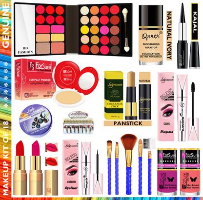 HD Fashion New Looks Bridal Makeup Kit of 18 Items RMC01A307