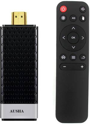 AUSHA A96S Android Stick Android 9.0 Pie Smart TV Stick Amlogic Quad Core 64bits 2GB RAM 16GB eMMC ROM Dual WiFi 2.4G 5.8G Bluetooth 4K UHD USB3.0 Port 3D HDR HLG Supported Media Player Media Streaming Device