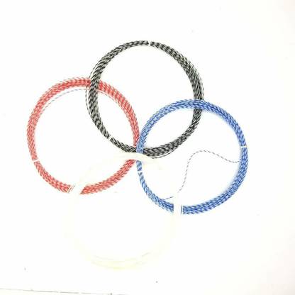 LIFE HUB Racket String, String For Badminton Racket, High Elastic Strings Pack Of 3 Pair 0.69 Badminton String - 10 m