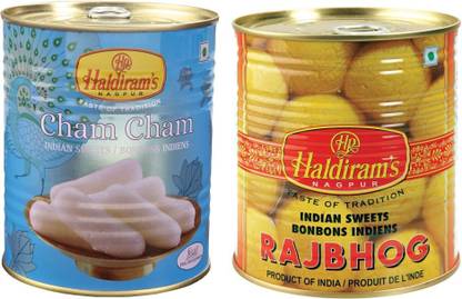 Haldiram's Rajbhog and Chamcham (Combo Pack) Tin