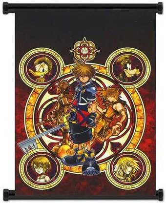Wall Scrolls 1 X Kingdom Hearts Game Fabric Wall Scroll Poster (16"x23") Inches