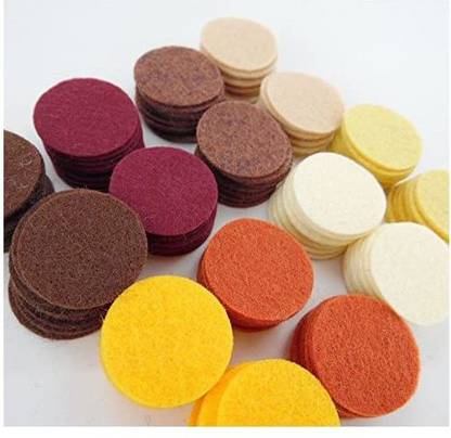 ShopUniverse 128 Wool Blend Felt 1 inch Circles -Kitchen Spices Colors Made in USA OTR Felt