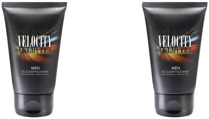 VELOCITY Men Oil Clear  Removes Excess Oil, Sweat & Pollution (Pack of 2) Face Wash