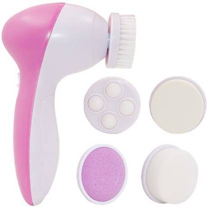 MD 5 IN 1 ELECTRIC FACE WASH CLEANSER MACHINE+BODY CLEANING MASSAGER"MINI BEAUTY MASSAGER WITH BRUSH AND DIFFERENTE NECESSARY BEAUTY EQUIPMENT