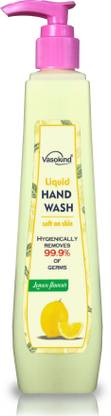 vasokind Liquid Hand Wash with Lemon Flavour for Best hygiene Hand Wash Pump Dispenser