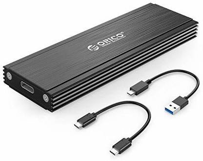 ORICO USB3.1 Type-C Gen2 10Gbps Transmission Alloy SSD Case up to 2TB for 2230 2242 2260 2280 NVMe SSD [Hard Drive NOT Included] 2.5 inch Shock Resistant Hard Disk Enclosure