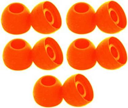 Qweezer 10 Pcs (5 Pair) Purple Silicon Earbuds Rubber For Realme buds Tips in The Ear Headphone Cushion (Size- M) In The Ear Headphone Cushion