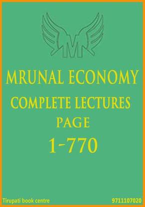 Mrunal Economy Complete Lectures (Page 1-770) - 2021