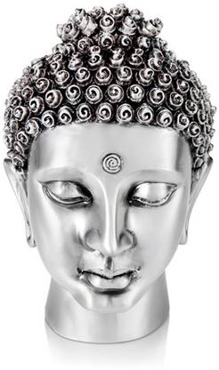 SHAZE Buddha Head Satin Decorative Showpiece  -  12.7 cm
