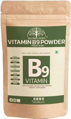 Hollywood Secrets Vitamin B9 Folic Acid Powder 50gm