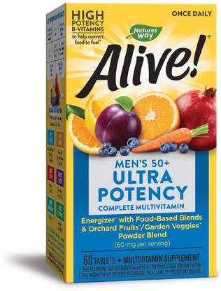 Nature's Way Alive Once Daily Men's 50 Plus Multi Ultra Potency
