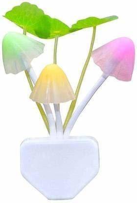 Kmartstore Small Mushroom Light ,Jelly fish Shape LED Magic Night Lamp, Night Light Automatic Off/On Smart Sensor ,Color As Per Available Night Lamp