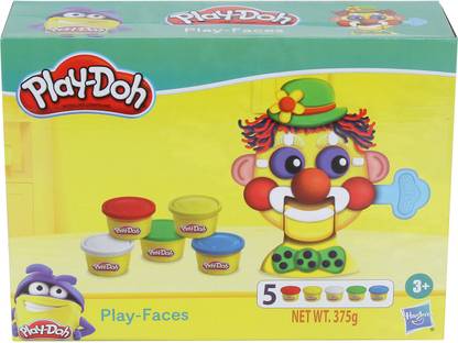 PLAY-DOH Play Faces Activity Toy for Kids 3 Years and Up with 5 Non-Toxic Colors