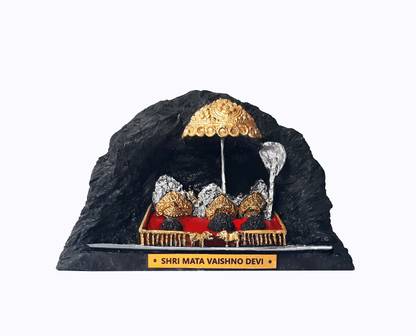 the monumet shop MATA Vaishno Devi Darbar (Small Size) Handcrafted in India Vocal for Local Best for Gift and puja Purpose Decorative Showpiece  -  7 cm