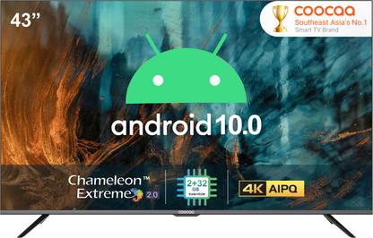 Coocaa 109 cm (43 inch) Ultra HD (4K) LED Smart Android TV with Google Assistant, HDR 10 and Dolby Audio