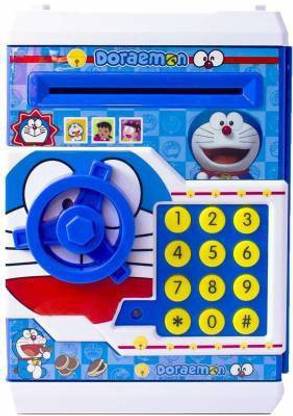 Parth Toys Hub Mini Electric Secret Password Safe ATM Piggy Bank Money Safe Deposit Box. Coin Bank