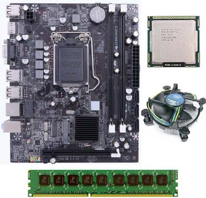 ZEBRONICS H55-COMBO-KIT-2GB LGA 1156Socket ATX Intel H55 Chipset DDR3 Motherboard for Desktop