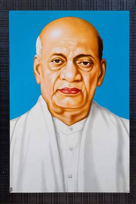Poster of Indian Leader & Freedom Fighter Vallabhbhai Jhaverbhai Patel 3D Poster