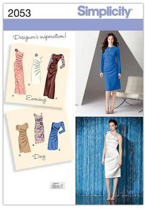SCP Karen Z Pattern 2053 Misses Dress in 2 Lengths with Bodice Variations Sizes 14-16-18-20-22