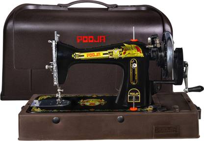 POOJA Tailor Composite Sewing Machine With PBC Manual Sewing Machine