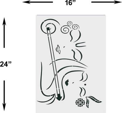 Wall decoration 40321 Religious Stencil