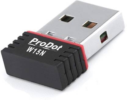 PRODOT W15N Portable High Speed Long Range Nano Wifi Adapter, Dongle, Receiver USB Adapter