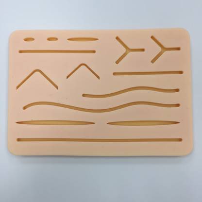 MD SUTURE PRACTICE KIT,REUSABLE SILICON SUTURE PAD FOR SUTURE TRANING ,5X7" DURABLE SUTURE PAD TO BE USED BY MEDICAL STUIDENT PAD TO BE STUDENT , SUTURE KIT FOR TRANING AND PRACTICE.