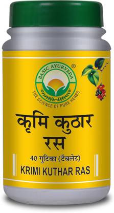 Basic Ayurveda Krimi Kuthar Ras 40 Tablet