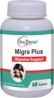 Way2Herbal Migra Plus Migraine Support 60 Tablets