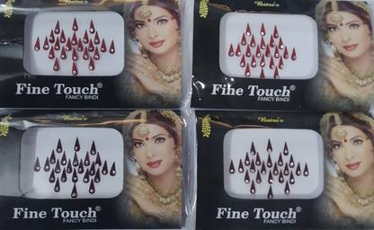 FINE TOUCH droplet bindi forehead Multicolor Bindis