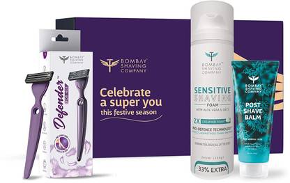 BOMBAY SHAVING COMPANY Shaving Kit For Women with Razor For Women, Shaving Foam & After Shave Balm