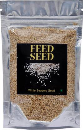 FeedSeed Natural White Sesame Seeds 250gms,,Safed Til, Sada Til , Gingelly Seed use for improve immunity, weight reduce Sesame Seeds