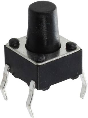 shockley electronics Tactile Switch Push button 6 x 6 x 8 DIP 4 Pin , Pack of 10 Electronic Components Electronic Hobby Kit