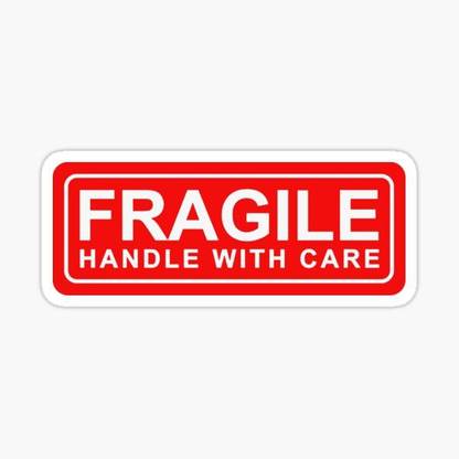 MI GALLERY fragile logo Emergency Sign