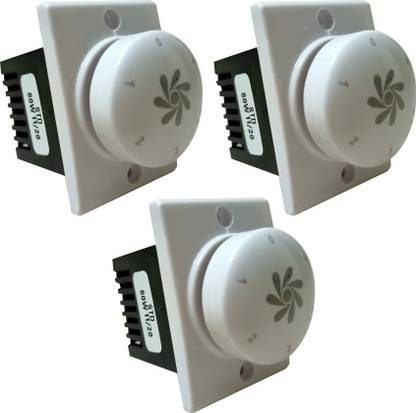 PRV SWITCH 5 STEP -3PC FAN REGULATOR Step-Type Button Regulator High speed -009o Conventional Box Regulator
