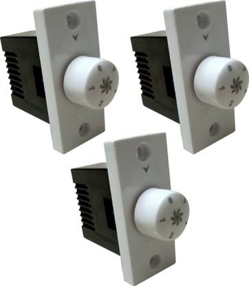 PRV SWITCH 5 STEP -3PC FAN REGULATOR Step-Type Button Regulator High speed -0000tg Conventional Box Regulator