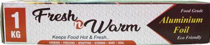 Fresh N Warm 1 Kg 18 Micron Thickness Aluminium Silver Foil Roll Aluminium Foil